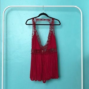 Free People Lace Romper